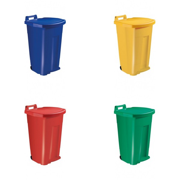 Poubelle de recyclage poubelle à pédales 3-en-1 poubelle 24 litres