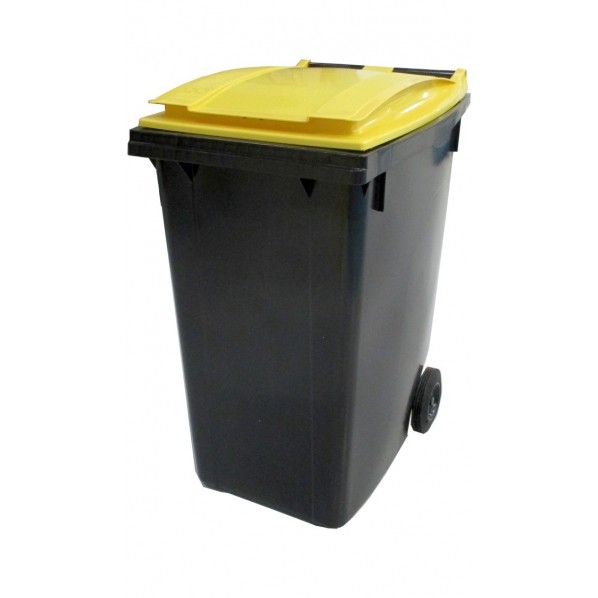 Conteneur poubelle bicolore - 360 litres